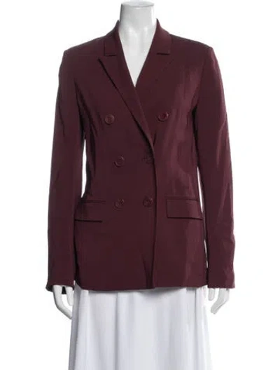 Pre-owned Tibi Blazer In Burgundy