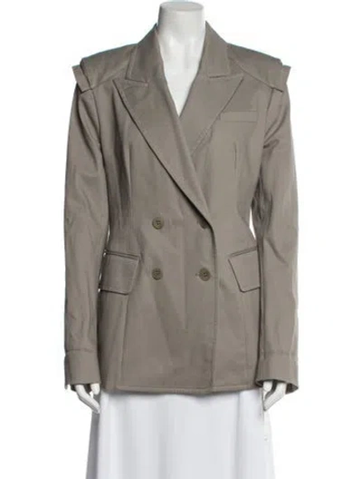 Pre-owned Tibi Blazer In Gray