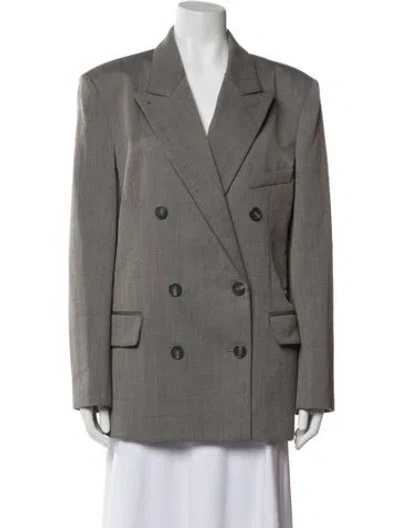 Pre-owned Tibi Blazer In Gray