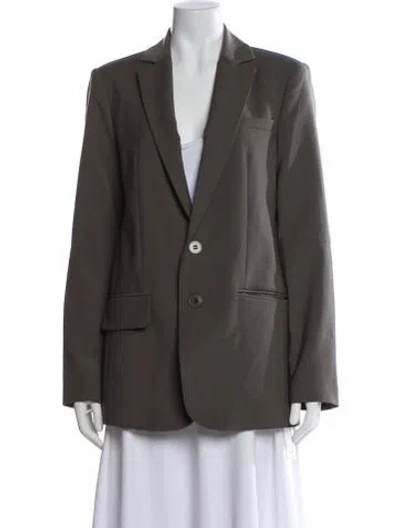 Pre-owned Tibi Blazer In Gray