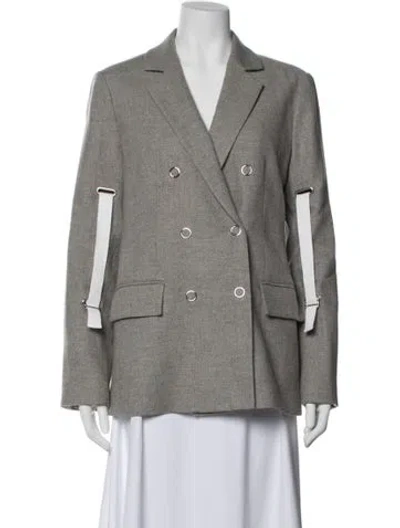 Pre-owned Tibi Blazer In Gray