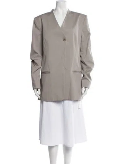 Pre-owned Tibi Blazer In Gray