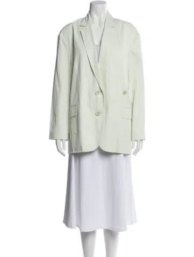 Pre-owned Tibi Blazer In Green