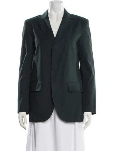 Pre-owned Tibi Blazer In Green