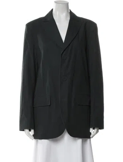 Pre-owned Tibi Blazer In Green