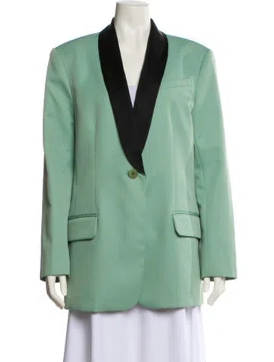 Pre-owned Tibi Blazer In Green