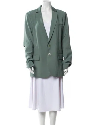 Pre-owned Tibi Blazer In Green