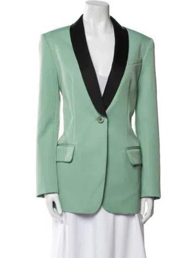 Pre-owned Tibi Blazer In Green