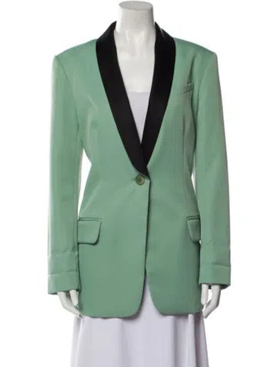 Pre-owned Tibi Blazer In Green