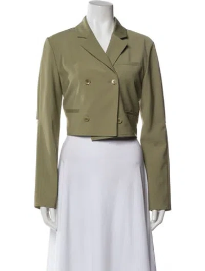 Pre-owned Tibi Blazer In Green