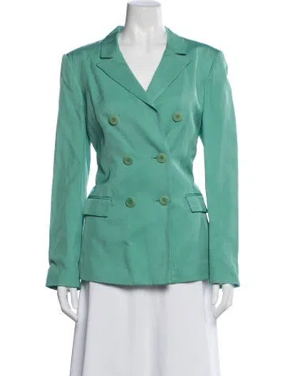 Pre-owned Tibi Blazer In Green