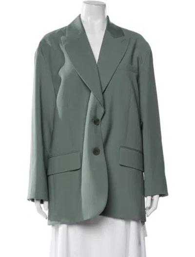 Pre-owned Tibi Blazer In Green