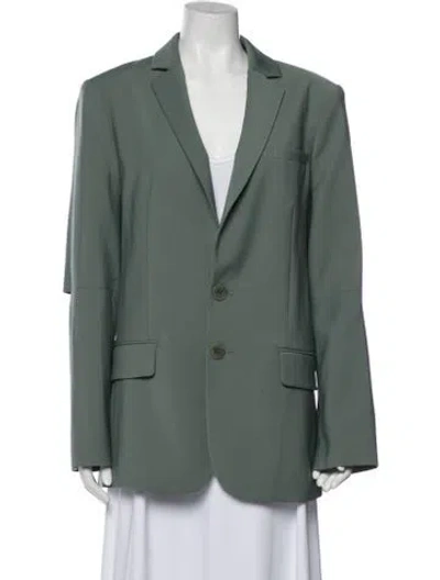 Pre-owned Tibi Blazer In Green
