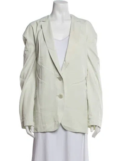 Pre-owned Tibi Blazer In Green
