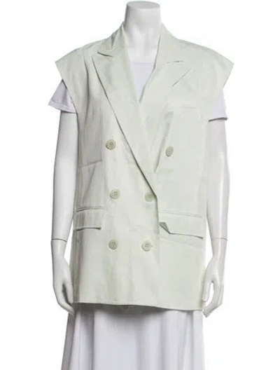 Pre-owned Tibi Blazer In Green