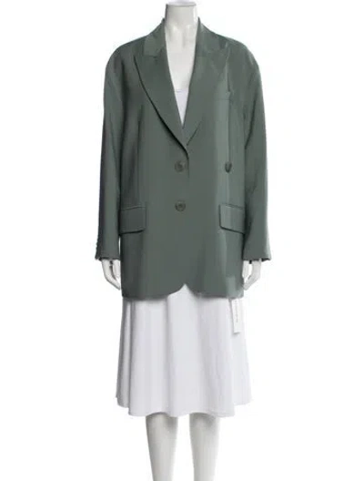 Pre-owned Tibi Blazer In Green