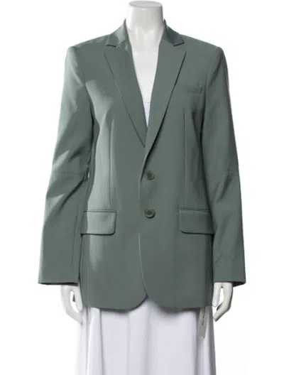 Pre-owned Tibi Blazer In Green
