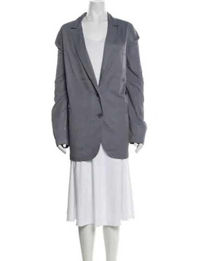 Pre-owned Tibi Blazer In Grey