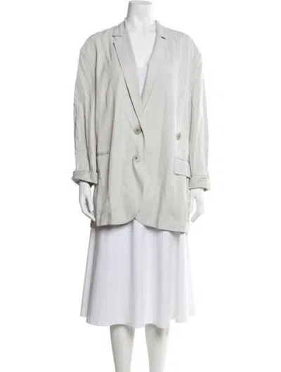 Pre-owned Tibi Blazer In Grey