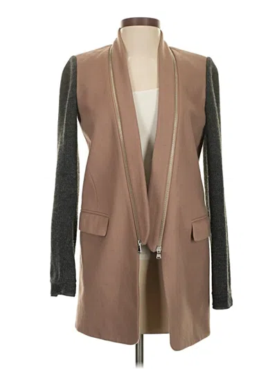 Pre-owned Tibi Blazer Jacket In Brown
