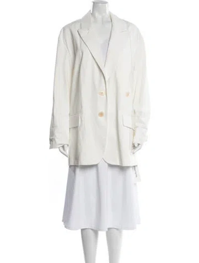 Pre-owned Tibi Blazer In White