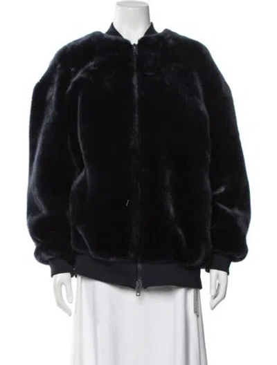 Pre-owned Tibi Bomber Jacket In Black
