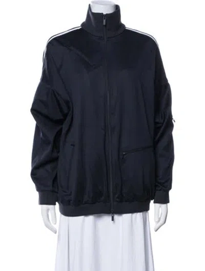 Pre-owned Tibi Bomber Jacket In Blue