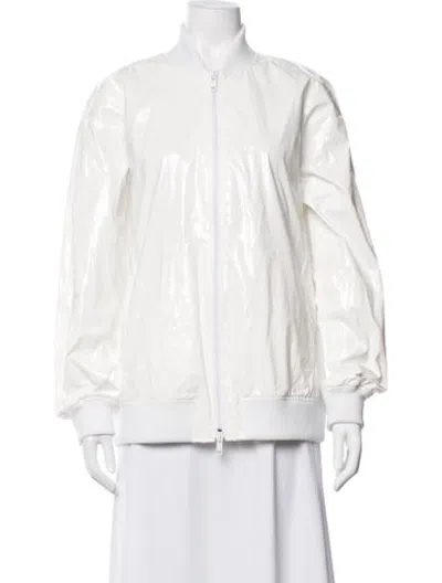 Pre-owned Tibi Bomber Jacket In White