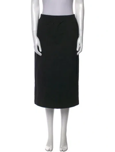 Pre-owned Tibi Bow Accents Knee-length Skirt In Black