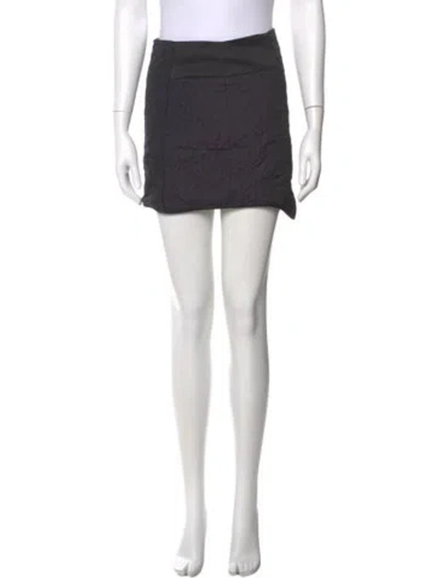 Pre-owned Tibi Bow Accents Mini Skirt In Black