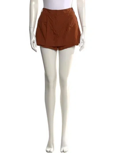 Pre-owned Tibi Bow Accents Mini Skirt In Brown