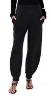 Tibi Calder Long Length Sweatpants Black