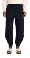 Tibi Calder Long Length Sweatpants In Navy