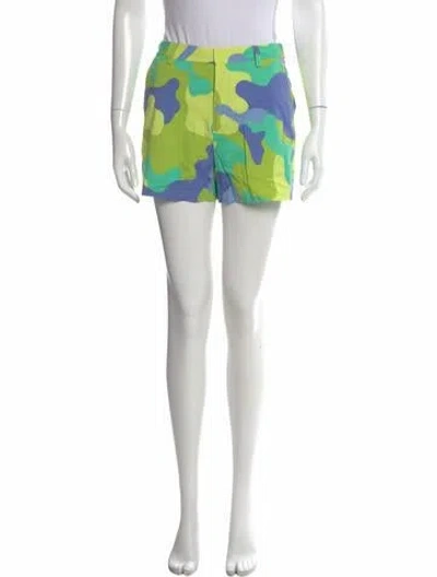 Pre-owned Tibi Camouflage Print Mini Shorts In Multi