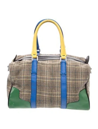 Pre-owned Tibi Canvas Top Handle Bag In Neutral