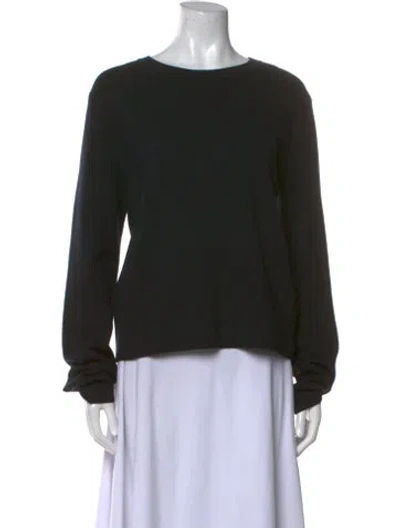 Pre-owned Tibi Cashmere Crew Neck Sweater In Black