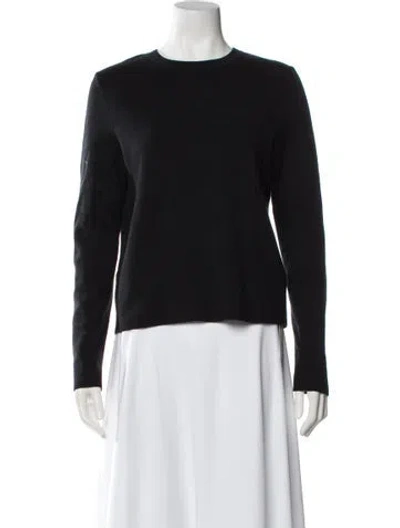 Pre-owned Tibi Cashmere Crew Neck Sweater In Black