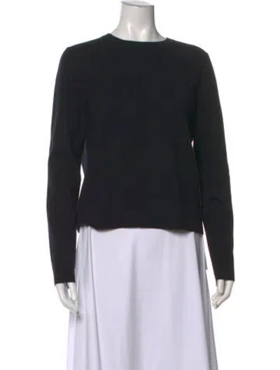 Pre-owned Tibi Cashmere Crew Neck Sweater In Black