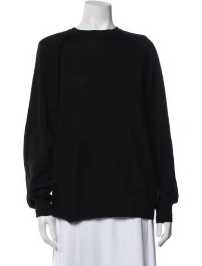 Pre-owned Tibi Cashmere Crew Neck Sweater In Black