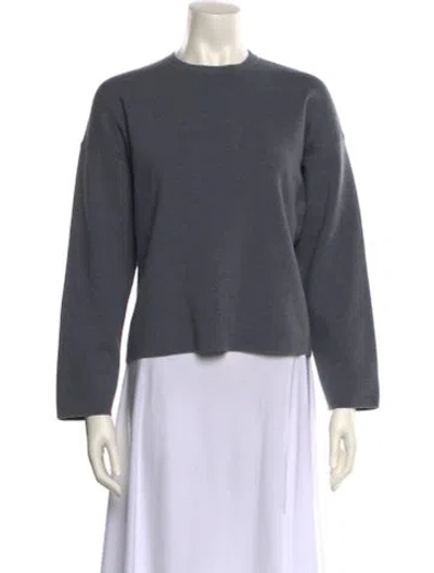 Pre-owned Tibi Cashmere Crew Neck Sweater In Gray