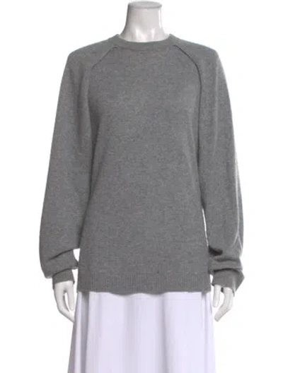 Pre-owned Tibi Cashmere Crew Neck Sweater In Gray