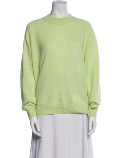Pre-owned Tibi Cashmere Crew Neck Sweater In Green
