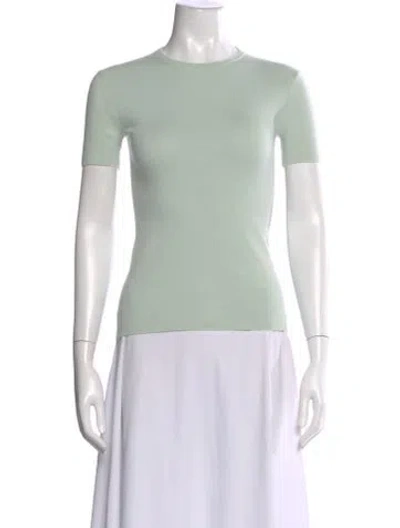 Pre-owned Tibi Cashmere Crew Neck Sweater In Green
