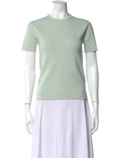 Pre-owned Tibi Cashmere Crew Neck Sweater In Green