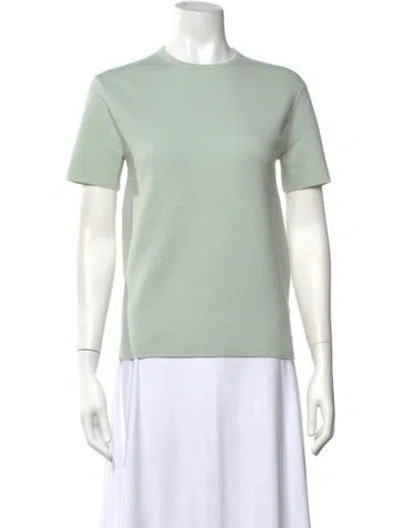 Pre-owned Tibi Cashmere Crew Neck Sweater In Green