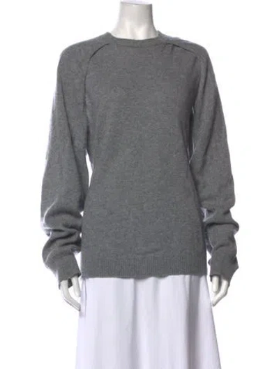 Pre-owned Tibi Cashmere Crew Neck Sweater In Grey