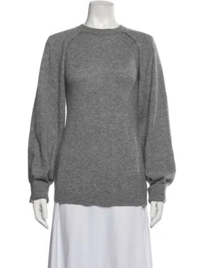 Pre-owned Tibi Cashmere Crew Neck Sweater In Grey