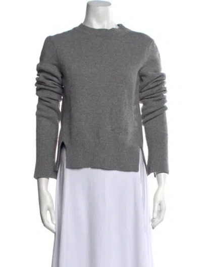 Pre-owned Tibi Cashmere Crew Neck Sweater In Grey