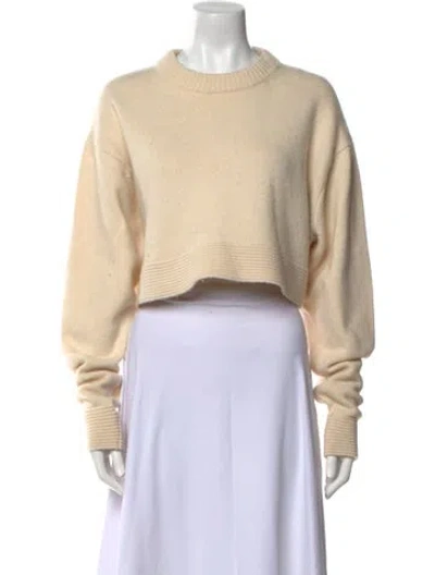 Pre-owned Tibi Cashmere Crew Neck Sweater In Neutral