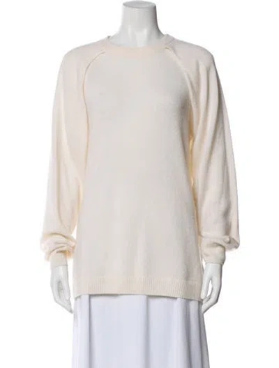 Pre-owned Tibi Cashmere Crew Neck Sweater In Neutral